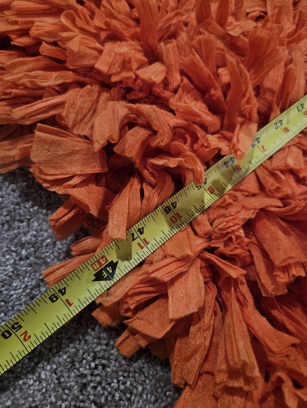 Orange Shaggy Rug - Picture 5 of 5